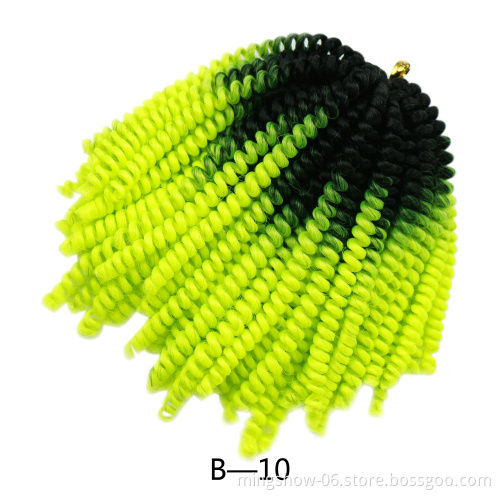 Fast delivery colorful synthetic crochet hair extensions Nubian twist